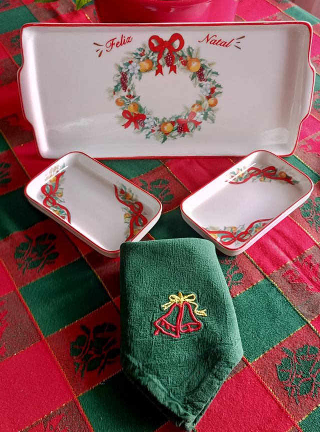 Bandeja cerámica Feliz Navidad