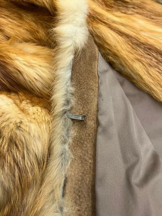 Chaleco de zorro canadiense vintage único.