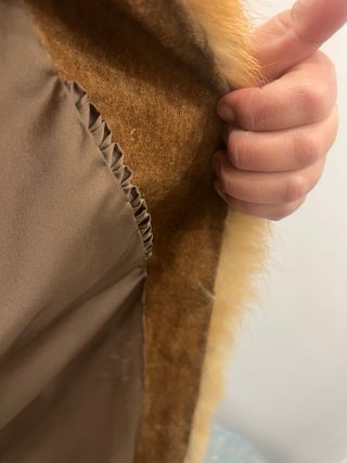 Chaleco de zorro canadiense vintage único.