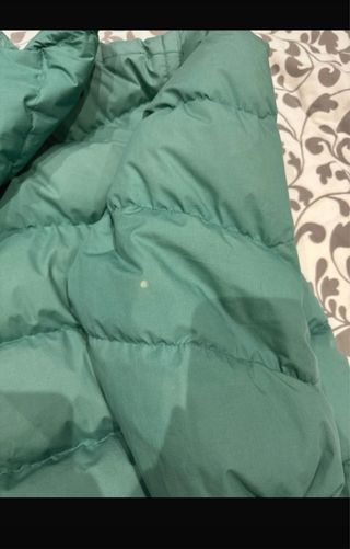 Chaqueta acolchada vintage verde