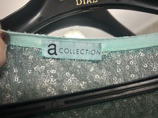 Vestido turquesa con pedrería