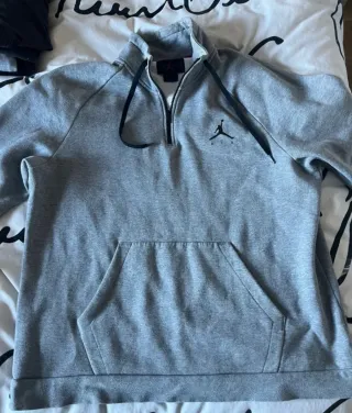 Sudadera Jordan Air Gris Media Cremallera