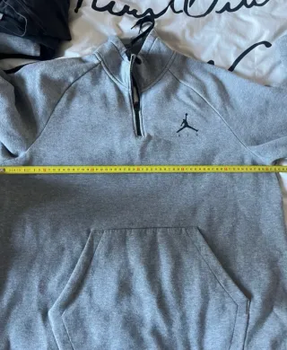 Sudadera Jordan Air Gris Media Cremallera