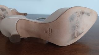 Scarpe Rosso Latino Rosa Carne Tacco Donna