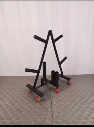 Soporte para discos de pesas decathlon