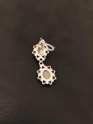 Pendientes de Plata 925 con Piedra Nácar