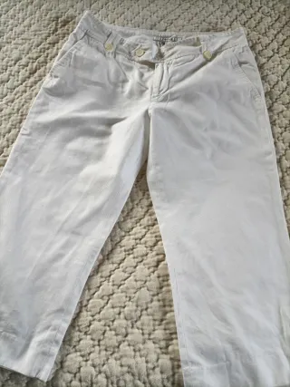 Pantalón Zara Basic Blanco Talla S