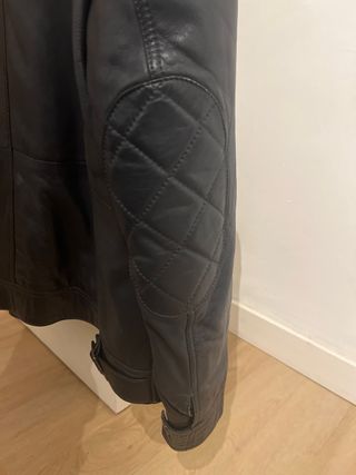 Chaqueta Piel Hombre Cortefiel - Azul Talla L