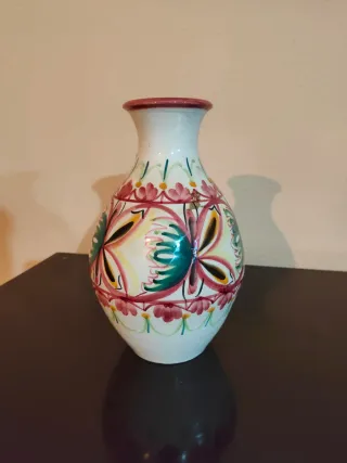 Jarrón de cerámica multicolor