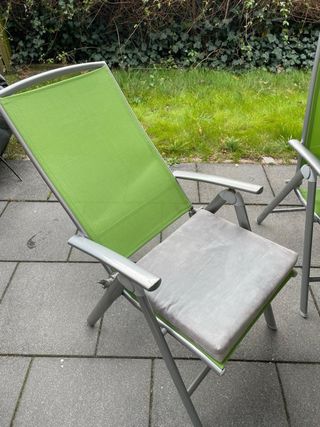 Conjunto mesa y 6 sillas jardín aluminio