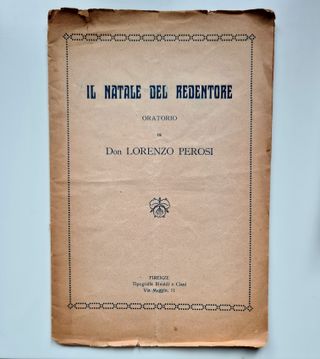 Il Natale del Redentore - L. Perosi. Libretto