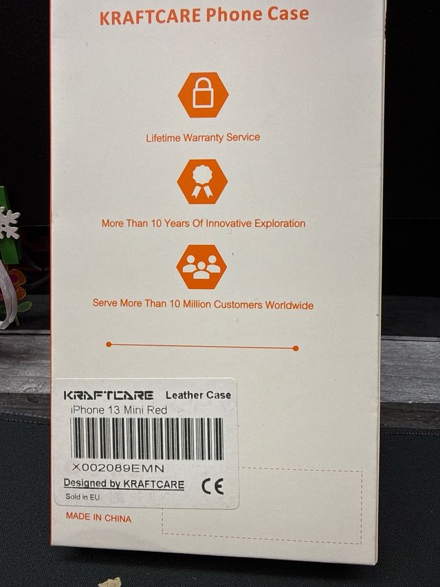 Funda Kraftcare iPhone 13 Mini Roja