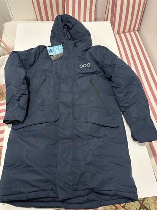 Chaquetón largo azul OOO Talla M. Nuevo