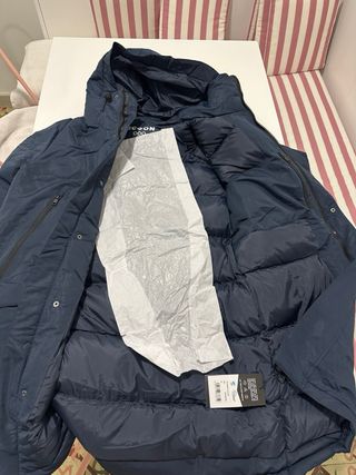 Chaquetón largo azul OOO Talla M. Nuevo