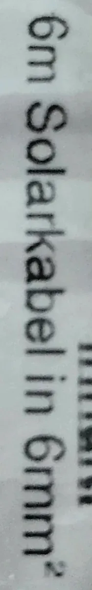 Cavo solare 6m 6mm² con connettori MC4. Ottimo affare.