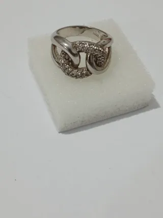 Anel Prata 925 Zirconias