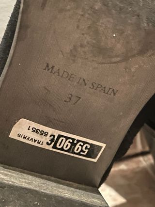 Botines de ante negro para mujer