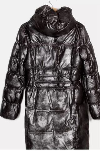 Chaquetón Paz Torras Negro y Plateado