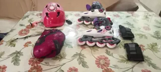 Patines en línea y protecciones infantiles