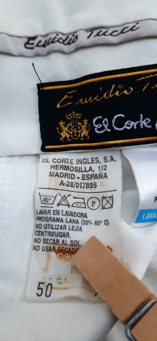 Pantalón Emidio Tucci Caballero T.50 Negro