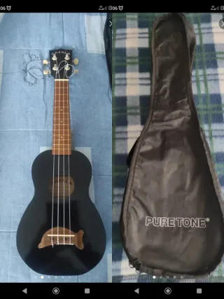 Ukelele Makala Negro + Funda