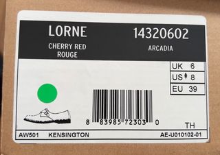 Dr. Martens Lorne Monk Cherry Red