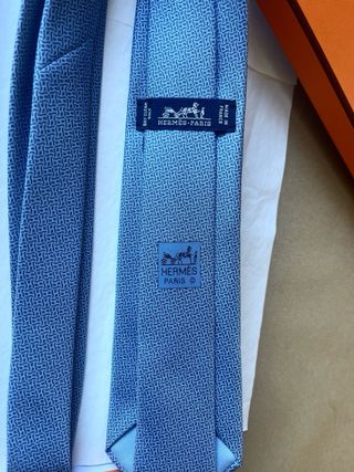 Corbata Hermès Azul NUEVA