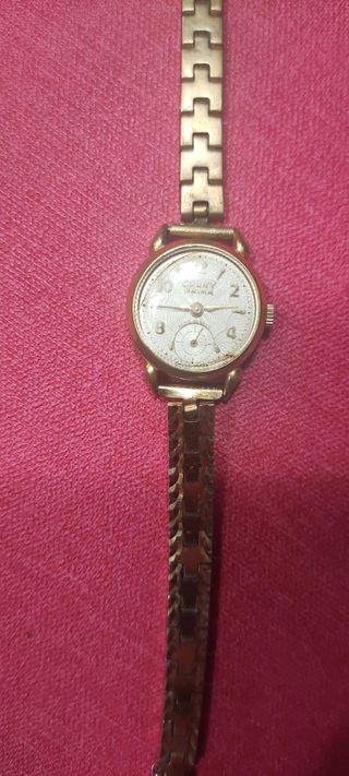 Reloj Cauny Prima señora bañado en oro