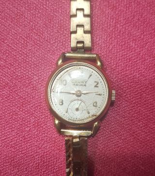 Reloj Cauny Prima señora bañado en oro