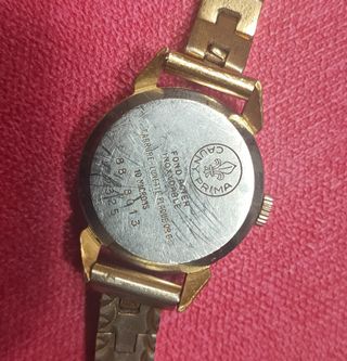 Reloj Cauny Prima señora bañado en oro