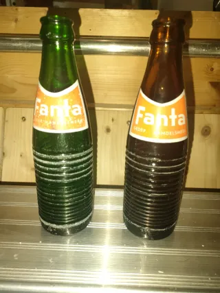 Bottiglie Fanta Anni '70 (Verde e Ambra)