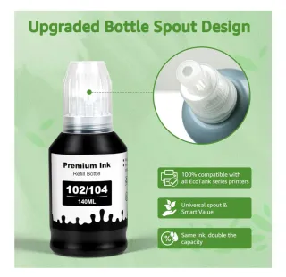 Tinta GREENSKY 102/104 para Epson EcoTank (5P)