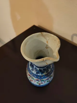 Jarra cerámica Talavera reconstruida