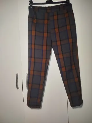 Pantaloni donna Glejo a quadri taglia M