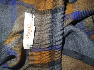 Pantaloni donna Glejo a quadri taglia M