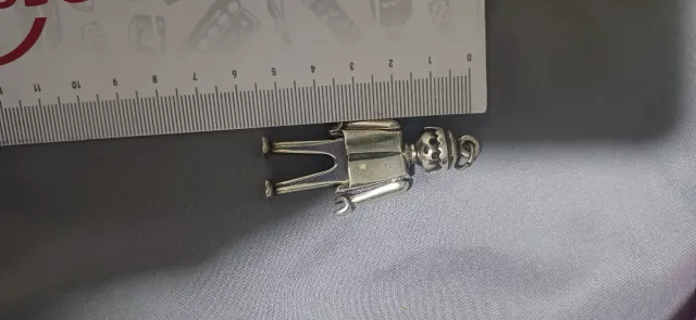 Colgante Playmobil baño plata