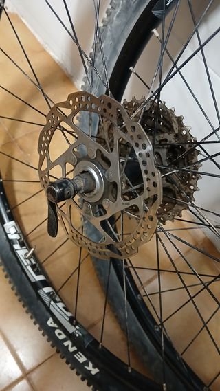 Ruedas bicicleta BTT Montaña con Cassette y Discos