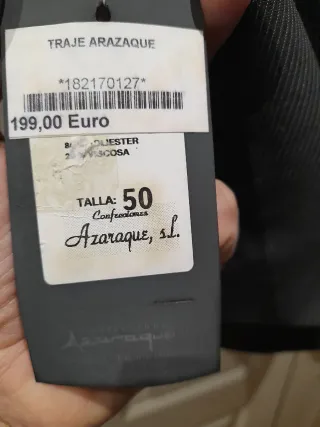 Traje Raya Diplomática Talla 50 Gris