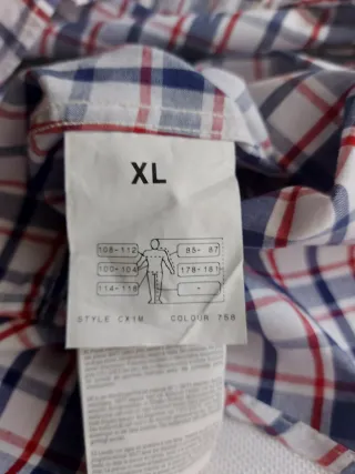 Camicia uomo a quadri blu e bianca
