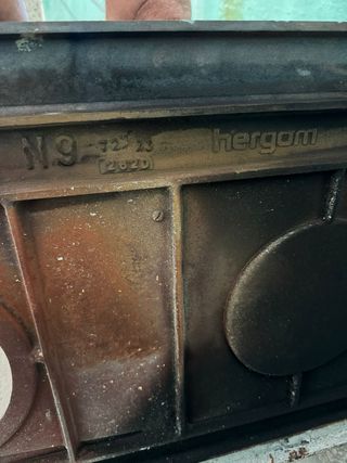 Cocina de leña Hergom N.9 sin estrenar, se instaló