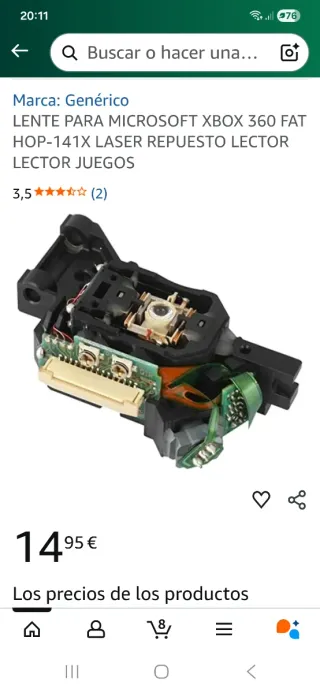 Lente per Xbox 360. Nuova.