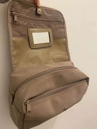 Neceser grande beige con espejo