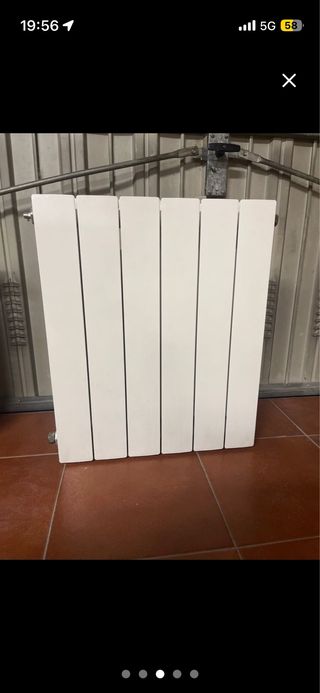 Radiador agua calefacción 6 elementos