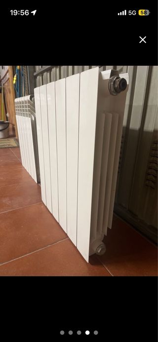 Radiador agua calefacción 6 elementos