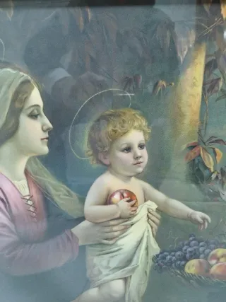 Cuadro Sagrada Familia Dorado