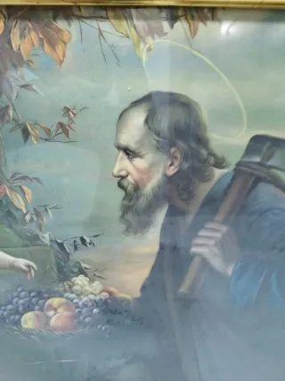 Cuadro Sagrada Familia Dorado