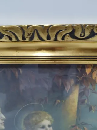 Cuadro Sagrada Familia Dorado