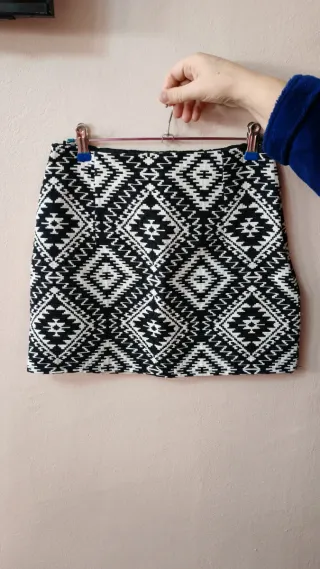 Falda Mango Estampado Étnico