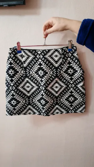 Falda Mango Estampado Étnico