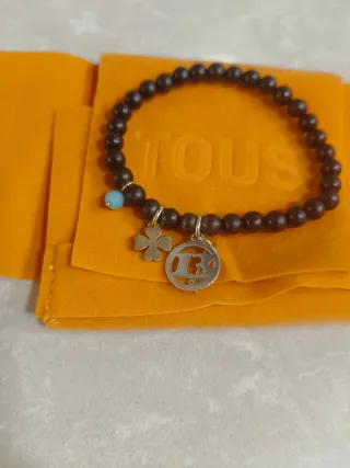 Pulsera Tous Negra con Colgantes